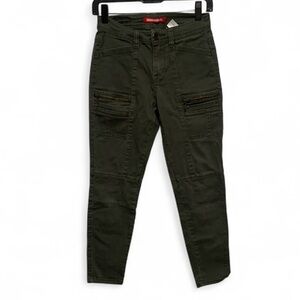 Y2K Unionbay Green Zipper Details Skinny Pants Size 0